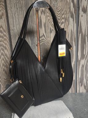 NWT Donna Karan Baldwin Lazer Cut Mini Shoulder Bag